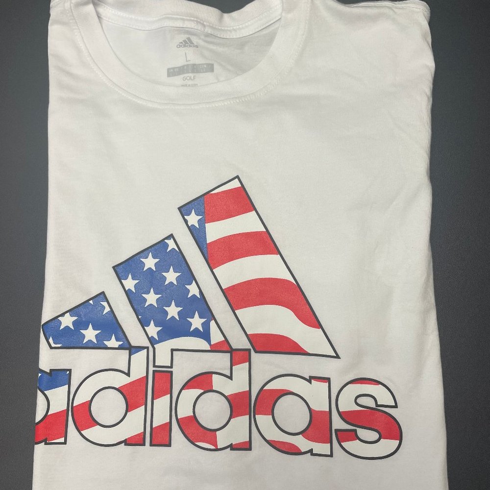 adidas L white
